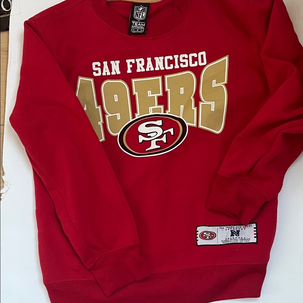 Kids size 8 San Francisco 49ers Red Sweater